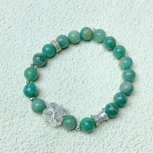 Load image into Gallery viewer, 8mm Amazonite Stone Crystal Bracelet For Women Reiki Jewelry Yoga Meditation