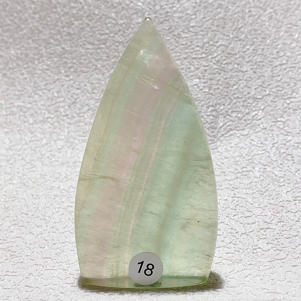 Natural Rainbow Fluorite Crystal Flame Water Drop