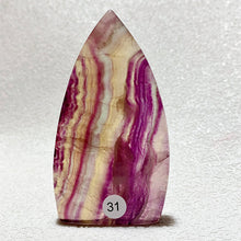 Load image into Gallery viewer, Natural Rainbow Fluorite Crystal Flame Water Drop