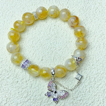 Load image into Gallery viewer, 11mm Cloud Citrine Energy Beads Bracelets For Women Energy Healing Jewelry