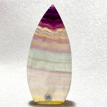 Load image into Gallery viewer, Natural Rainbow Fluorite Crystal Flame Water Drop