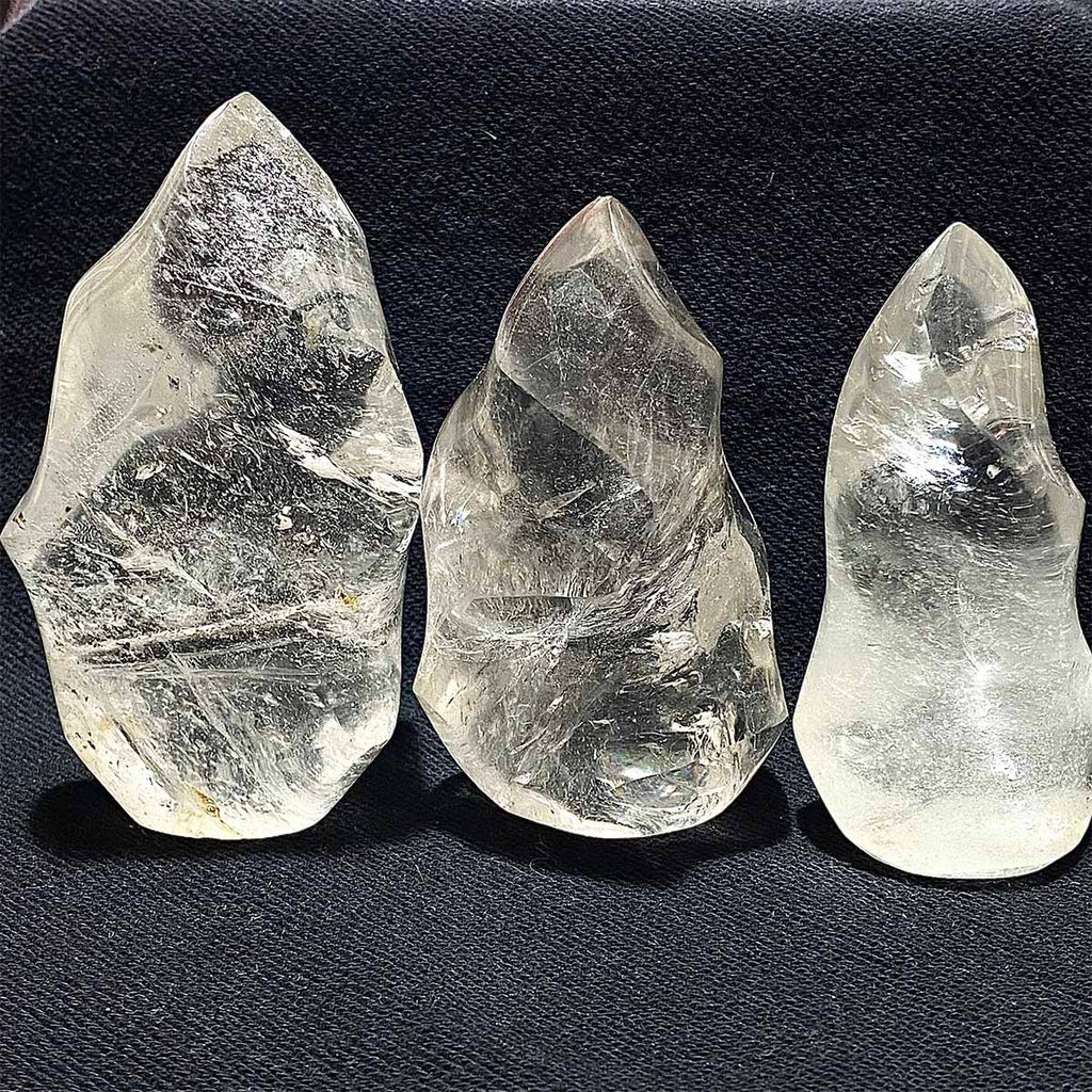 Clear Quartz Crystal Flame Freeform