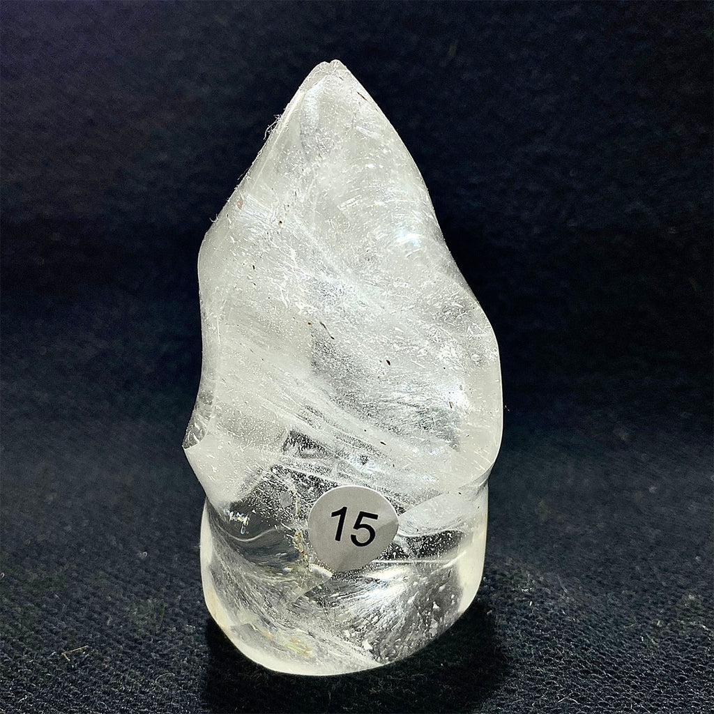 Clear Quartz Crystal Flame Freeform