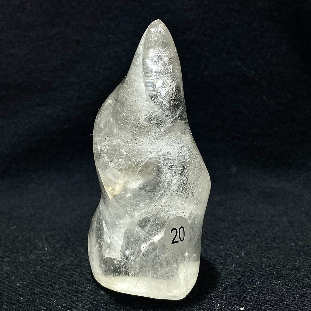 Clear Quartz Crystal Flame Freeform