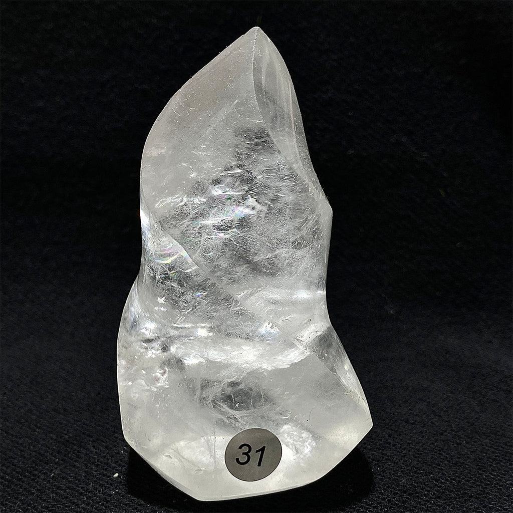 Clear Quartz Crystal Flame Freeform