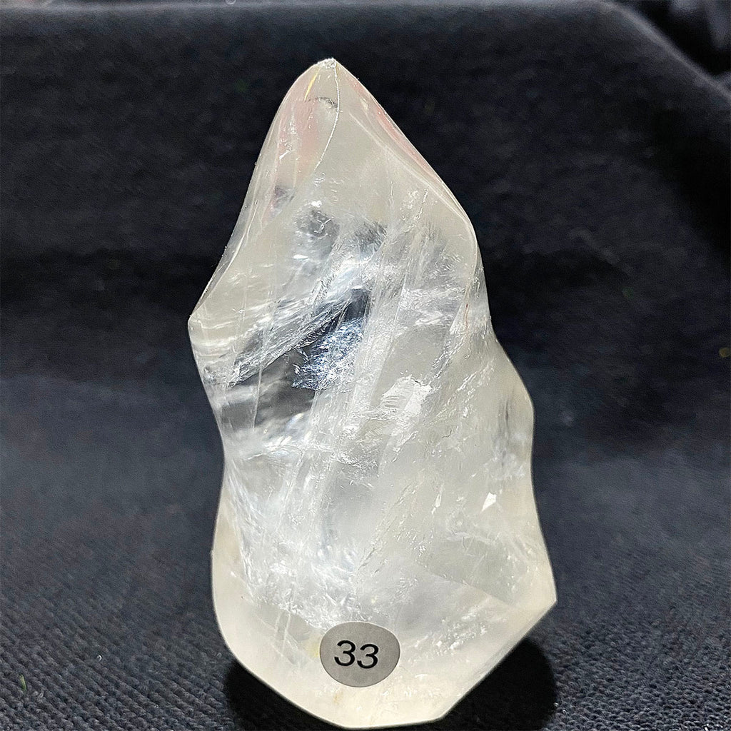 Clear Quartz Crystal Flame Freeform