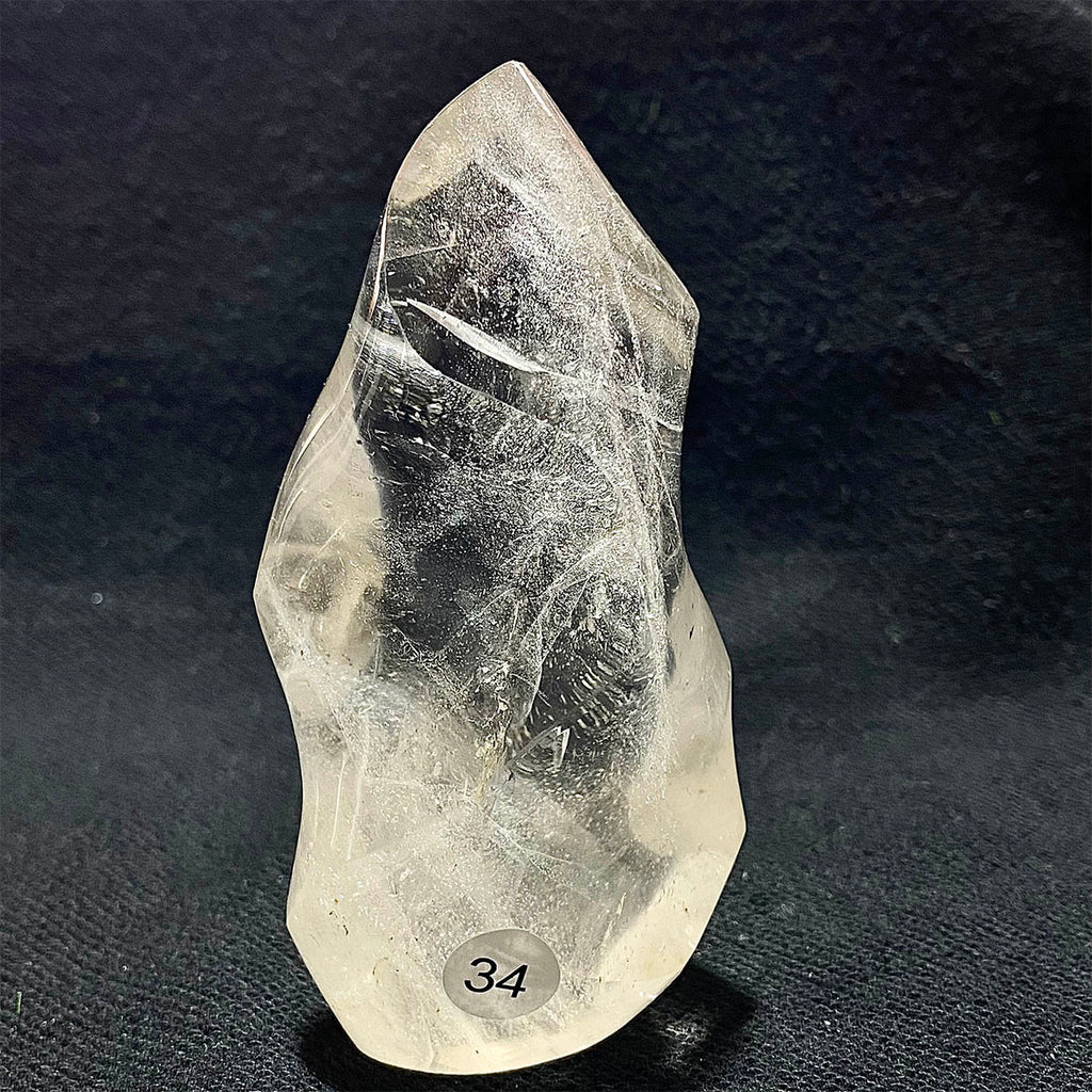 Clear Quartz Crystal Flame Freeform