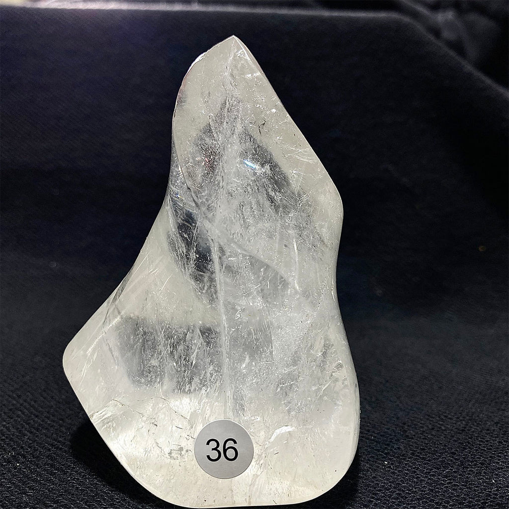 Clear Quartz Crystal Flame Freeform