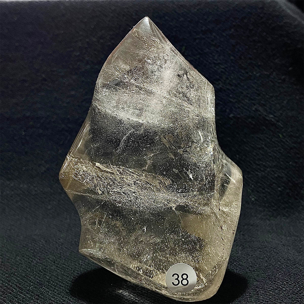 Clear Quartz Crystal Flame Freeform