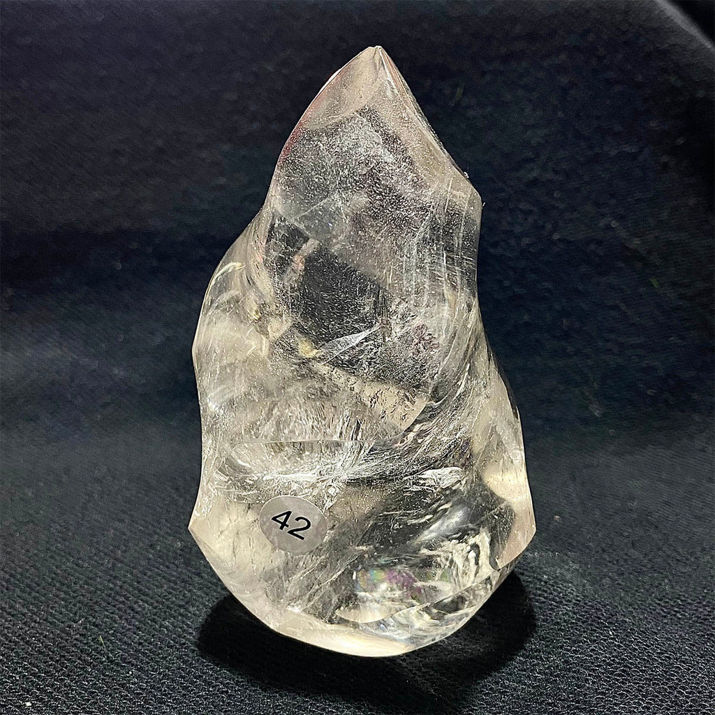 Clear Quartz Crystal Flame Freeform