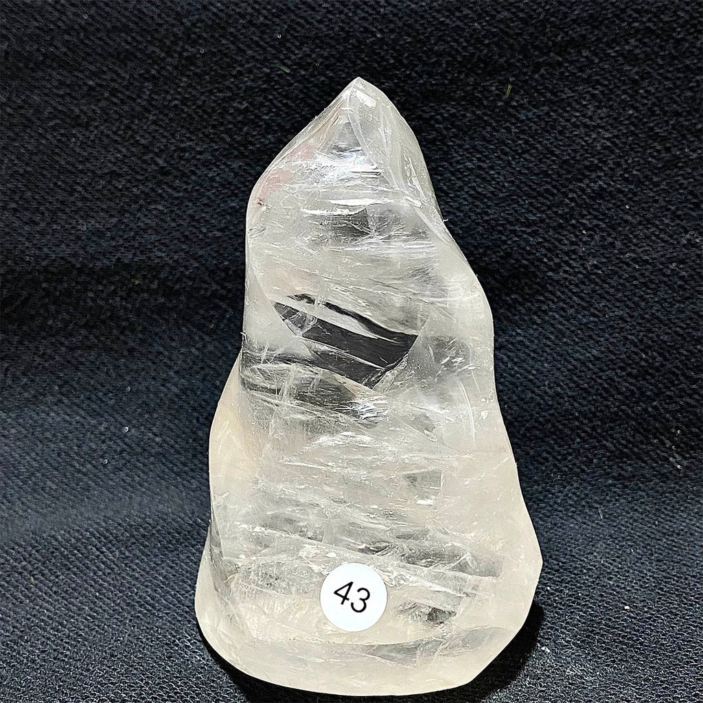 Clear Quartz Crystal Flame Freeform