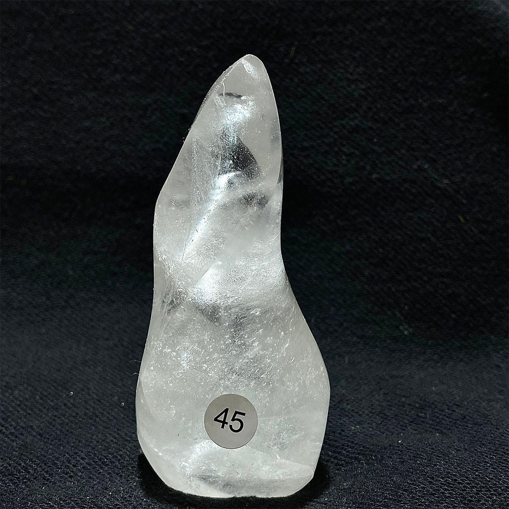 Clear Quartz Crystal Flame Freeform