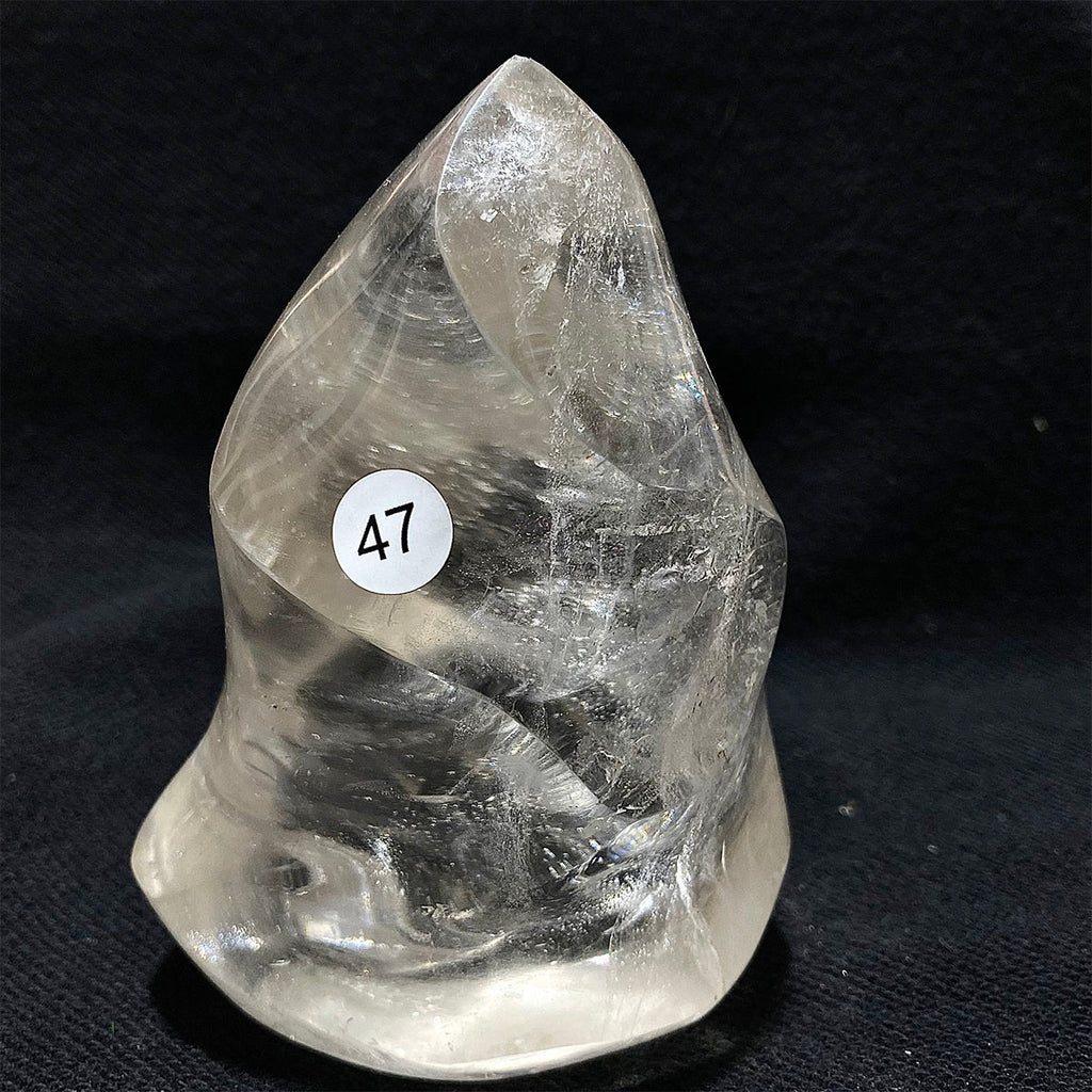 Clear Quartz Crystal Flame Freeform