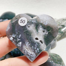 Load image into Gallery viewer, Moss Agate Crystal Love Heart