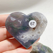 Load image into Gallery viewer, Moss Agate Crystal Love Heart