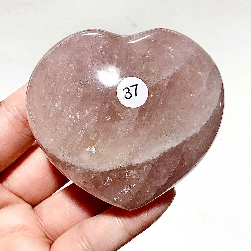 Crystal Fire Quartz Heart