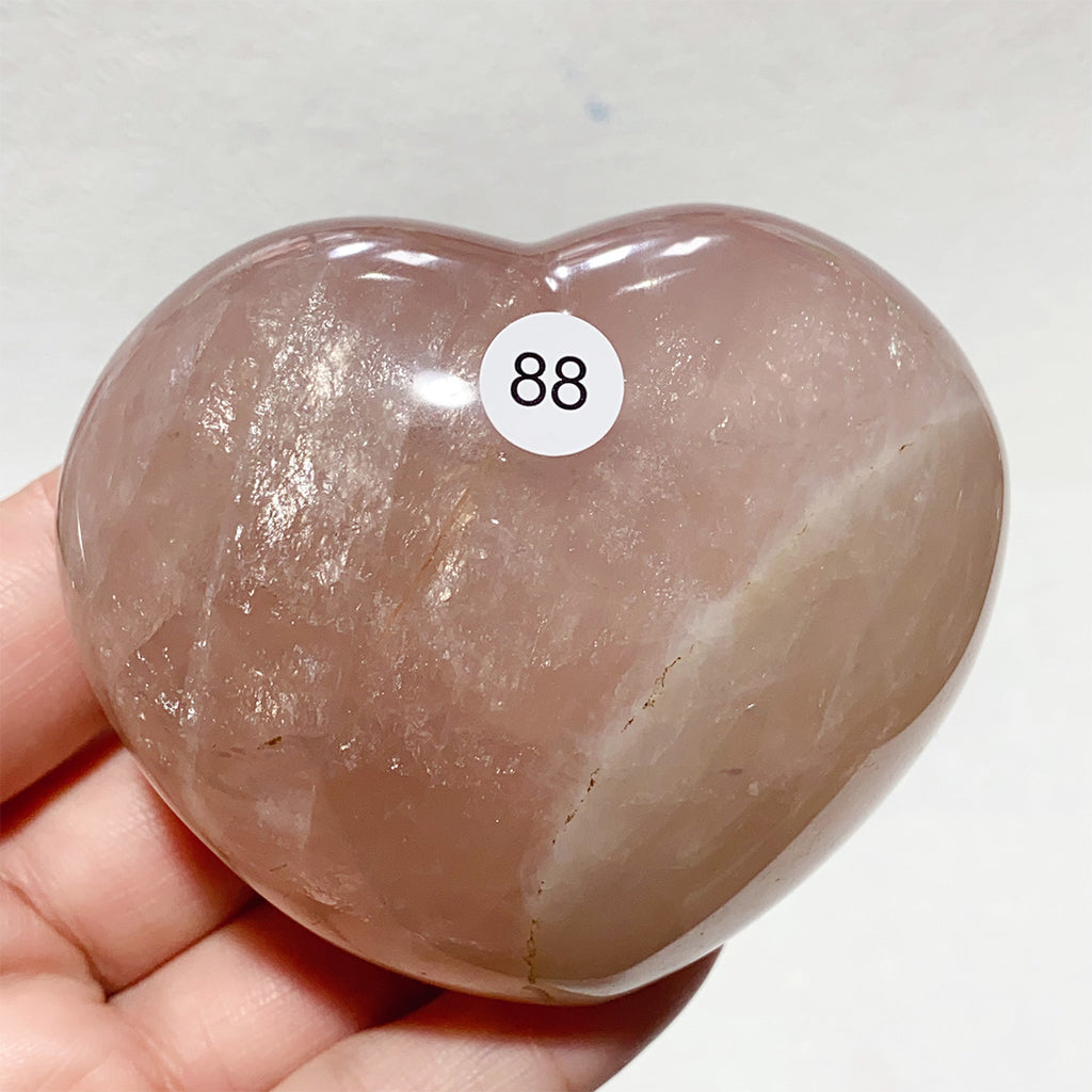 Crystal Fire Quartz Heart