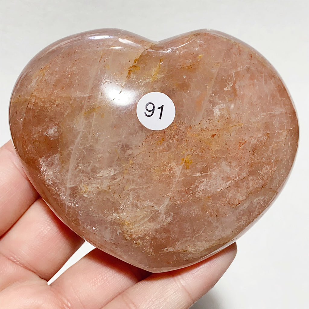 Crystal Fire Quartz Heart