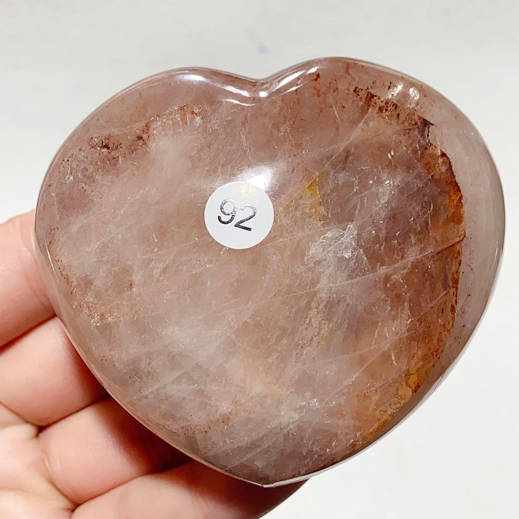 Crystal Fire Quartz Heart