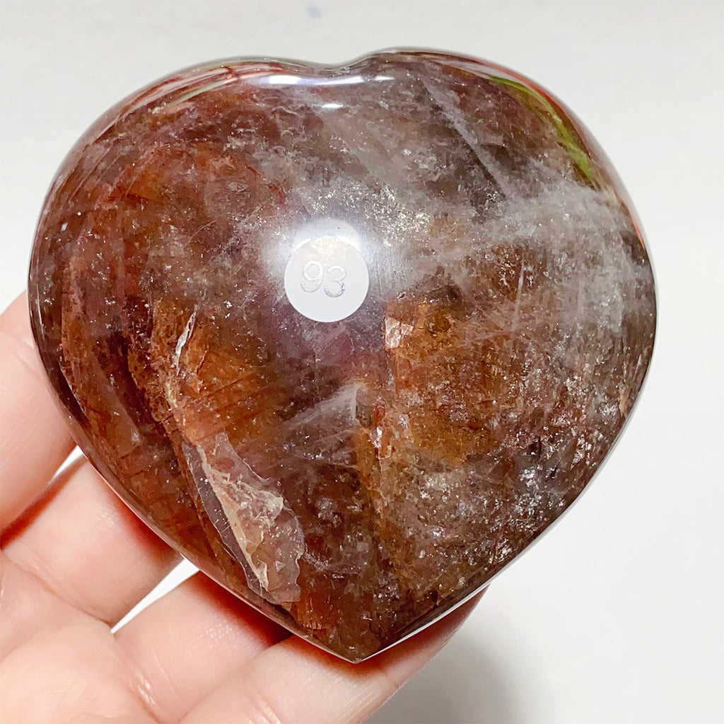 Crystal Fire Quartz Heart