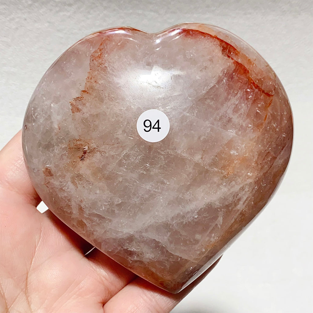 Crystal Fire Quartz Heart