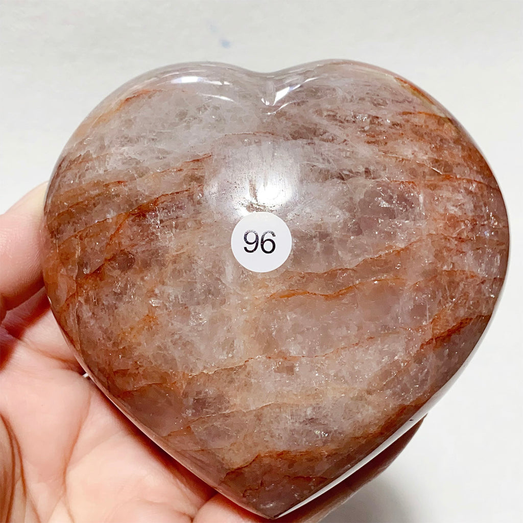 Crystal Fire Quartz Heart