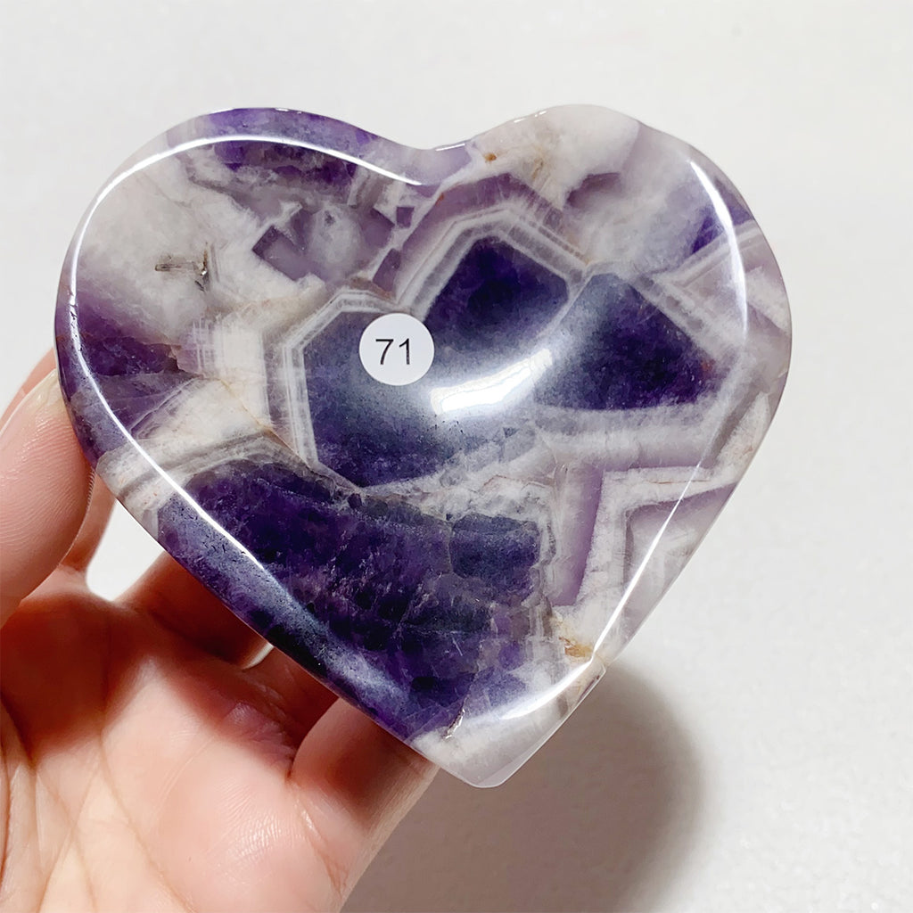 Dream Amethyst Moon-shaped Crystal Bowl