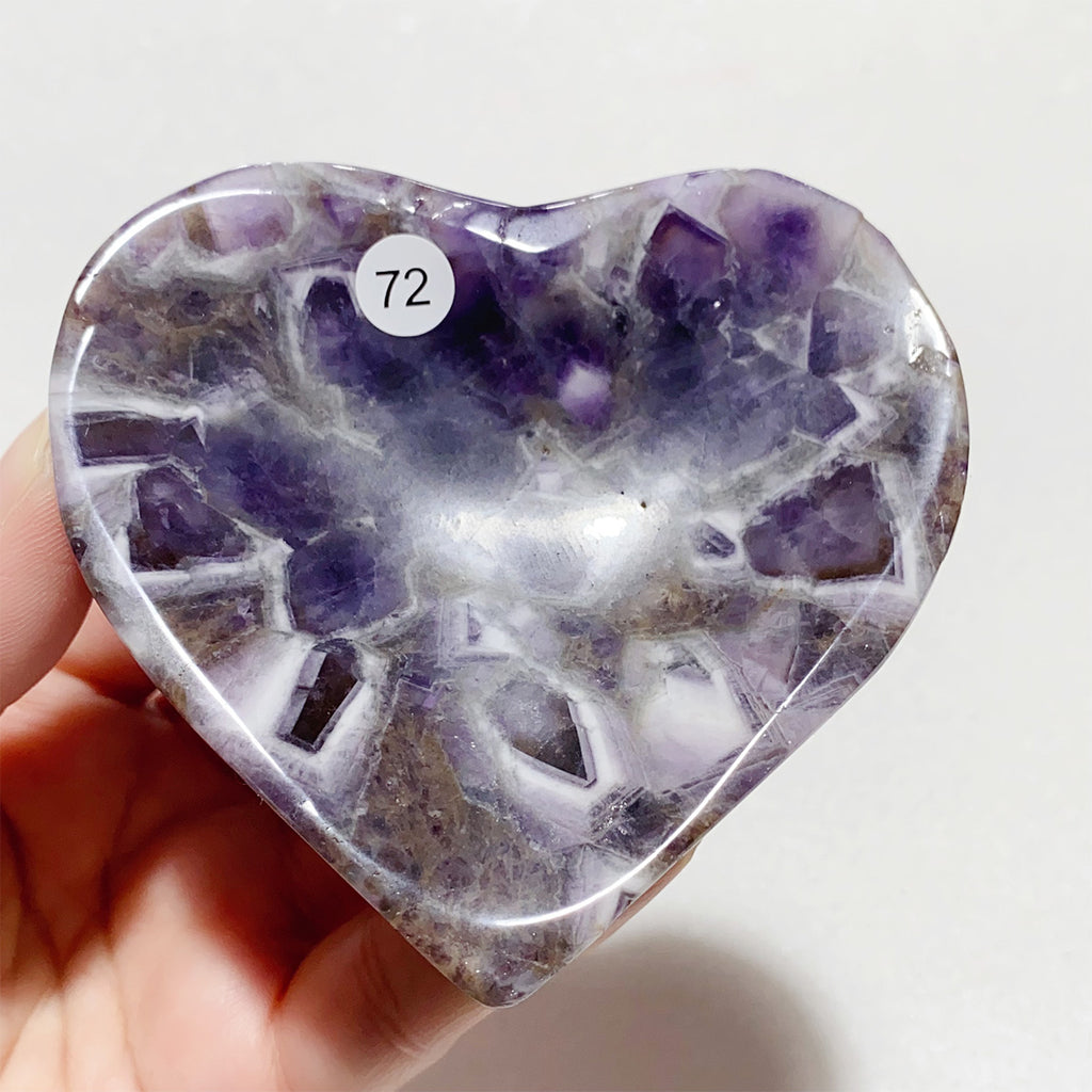 Dream Amethyst Moon-shaped Crystal Bowl