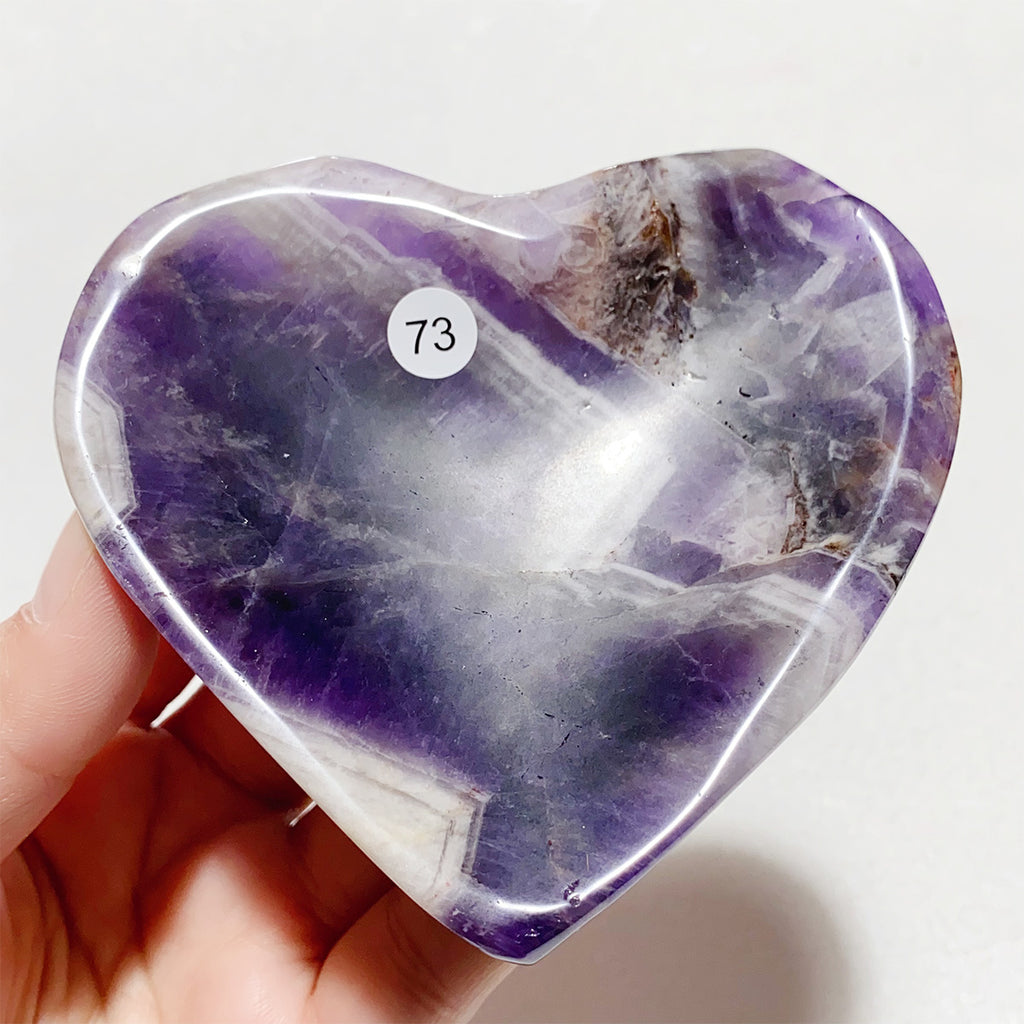 Dream Amethyst Moon-shaped Crystal Bowl