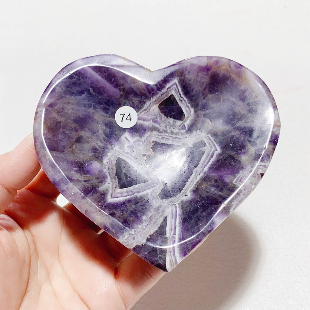 Dream Amethyst Moon-shaped Crystal Bowl