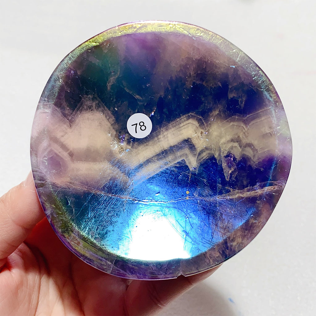 Dream Amethyst Moon-shaped Crystal Bowl