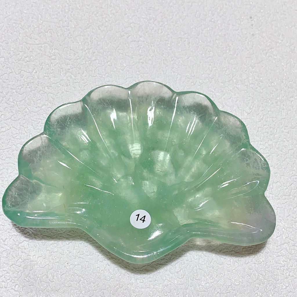 Fluorite Crystal Shell Bowl