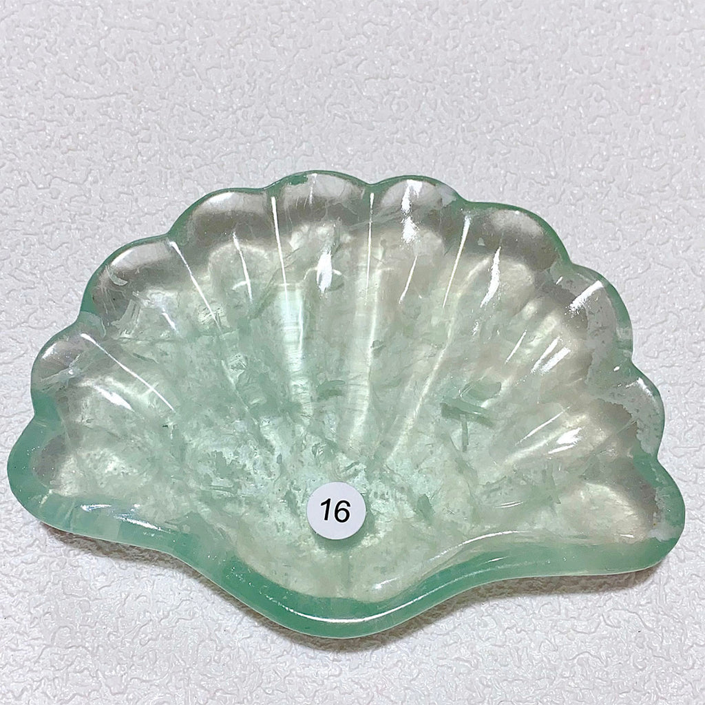 Fluorite Crystal Shell Bowl