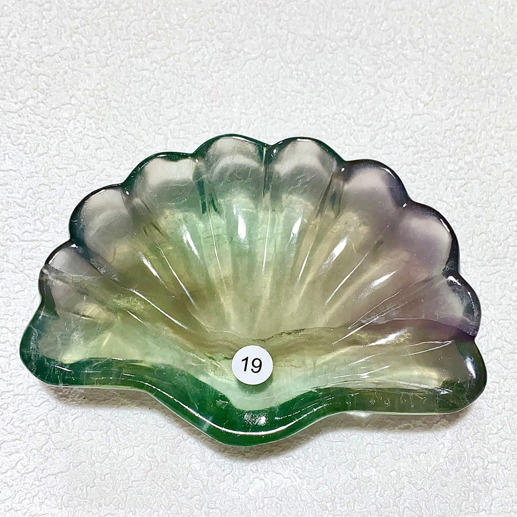 Fluorite Crystal Shell Bowl