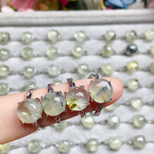 Load image into Gallery viewer, Crystal Prehnite  Adjustable Rings $10/3PCS