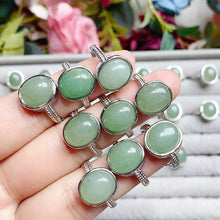 Load image into Gallery viewer, Green Aventurine Crystal Adjustable Rings $10/3PCS