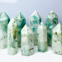 Load image into Gallery viewer, Green Phoenix Pine Tower Mineral Quartz Crystals Healing Stones For Home Decoration