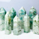 Green Phoenix Pine Tower Mineral Quartz Crystals Healing Stones For Home Decoration