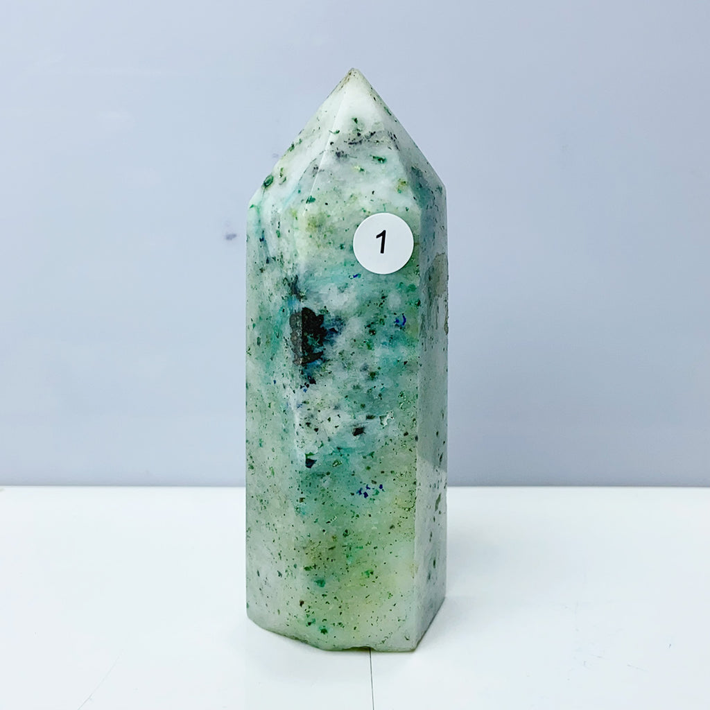 Green Phoenix Pine Tower Mineral Quartz Crystals Healing Stones For Home Decoration