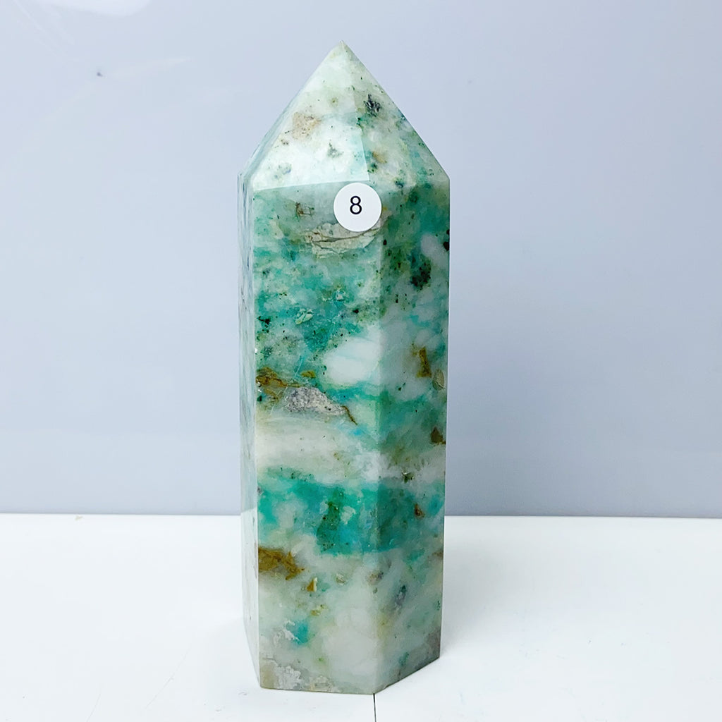 Green Phoenix Pine Tower Mineral Quartz Crystals Healing Stones For Home Decoration