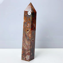 Load image into Gallery viewer, Moss Agate Crystal Tower Stone Meditation Spiritual Healing Crystals Feng Shui Room Decortion