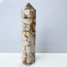 Load image into Gallery viewer, Moss Agate Crystal Tower Stone Meditation Spiritual Healing Crystals Feng Shui Room Decortion