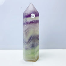 Load image into Gallery viewer, Silk Fluorite Tower Reiki Crystal Healing Energy Gemstone Quartz Home Ornaments