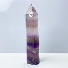 Load image into Gallery viewer, Silk Fluorite Tower Reiki Crystal Healing Energy Gemstone Quartz Home Ornaments