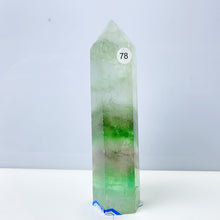 Load image into Gallery viewer, Silk Fluorite Tower Reiki Crystal Healing Energy Gemstone Quartz Home Ornaments