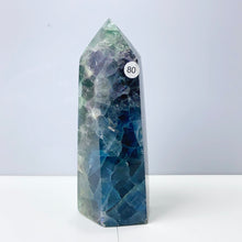 Load image into Gallery viewer, Silk Fluorite Tower Reiki Crystal Healing Energy Gemstone Quartz Home Ornaments