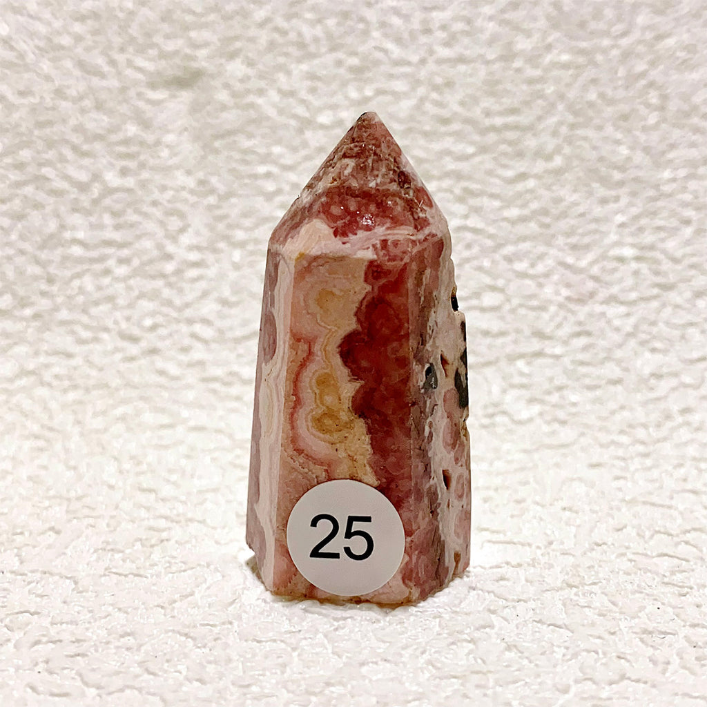 Rhodochrosite Crystal Tower Point