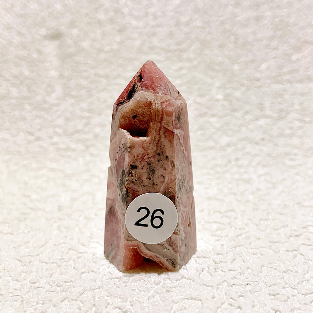 Rhodochrosite Crystal Tower Point