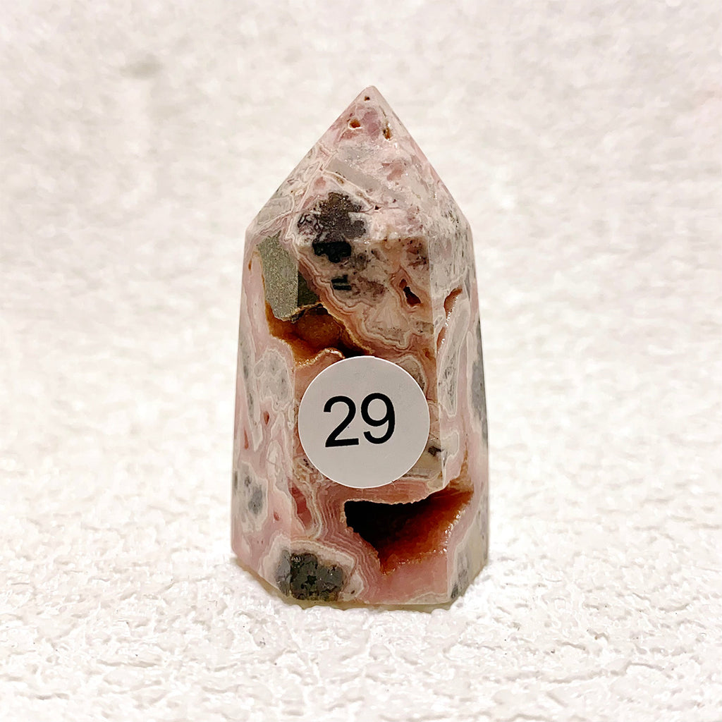 Rhodochrosite Crystal Tower Point