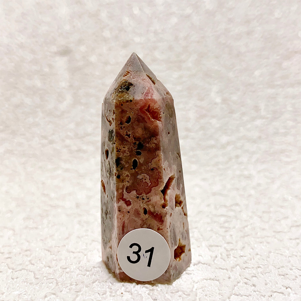 Rhodochrosite Crystal Tower Point